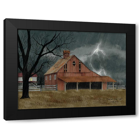 Dark and Stormy Night Black Modern Wood Framed Art Print with Double Matting by Jacobs, Billy