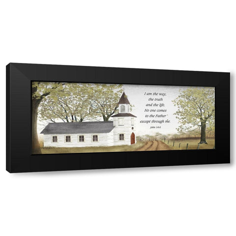 I Am the Way Black Modern Wood Framed Art Print with Double Matting by Jacobs, Billy