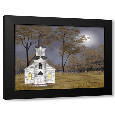 Evening Prayer Black Modern Wood Framed Art Print by Jacobs, Billy
