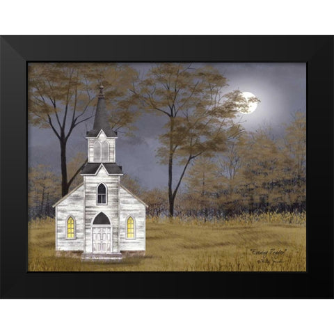 Evening Prayer Black Modern Wood Framed Art Print by Jacobs, Billy