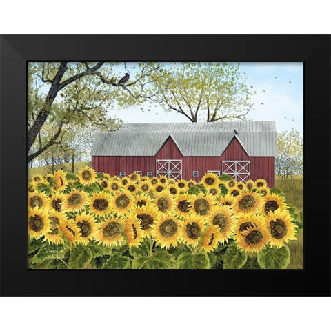 Sunshine Black Modern Wood Framed Art Print by Jacobs, Billy