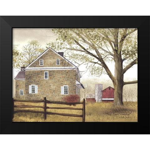 Bucks County Homestead Black Modern Wood Framed Art Print by Jacobs, Billy