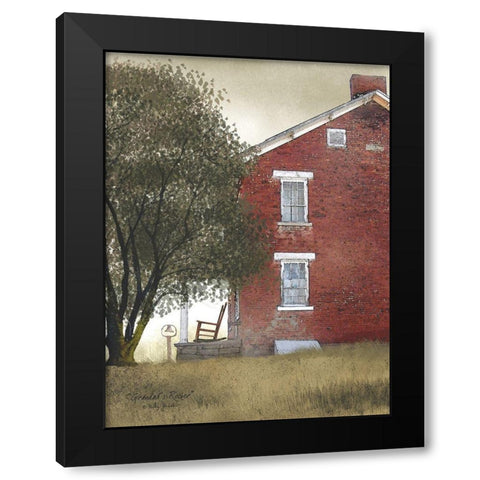 Granddads Rocker Black Modern Wood Framed Art Print by Jacobs, Billy