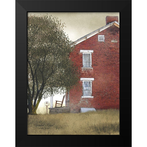 Granddads Rocker Black Modern Wood Framed Art Print by Jacobs, Billy