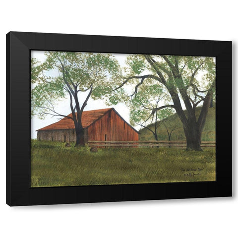 The Old Brown Barn Black Modern Wood Framed Art Print by Jacobs, Billy
