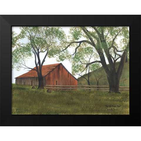 The Old Brown Barn Black Modern Wood Framed Art Print by Jacobs, Billy
