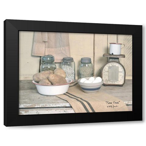 Farm Fresh Black Modern Wood Framed Art Print by Jacobs, Billy
