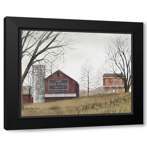 Mail Pouch Barn               Black Modern Wood Framed Art Print with Double Matting by Jacobs, Billy