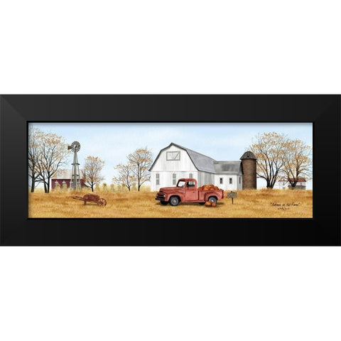 Autumn on the Farm Black Modern Wood Framed Art Print by Jacobs, Billy