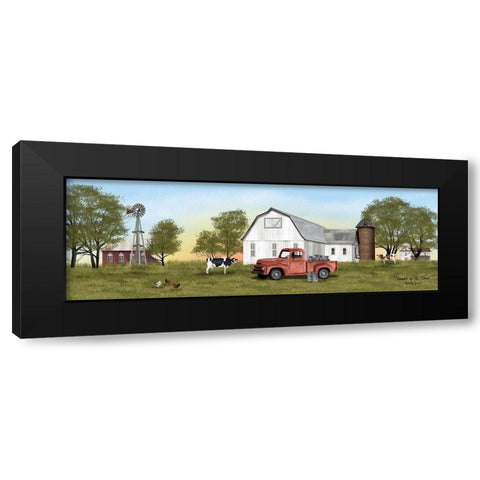 Summer on the Farm Black Modern Wood Framed Art Print by Jacobs, Billy