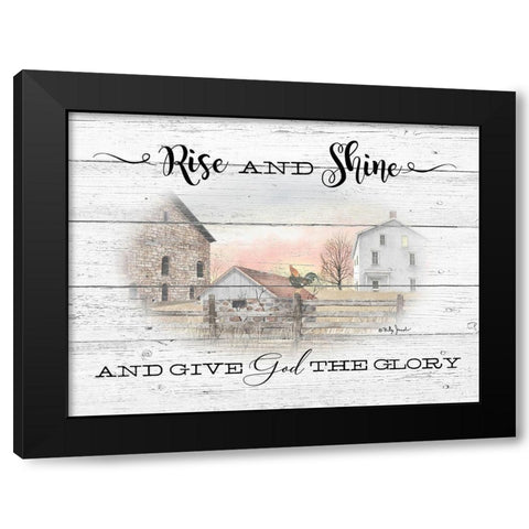 Rise and Shine Black Modern Wood Framed Art Print with Double Matting by Jacobs, Billy