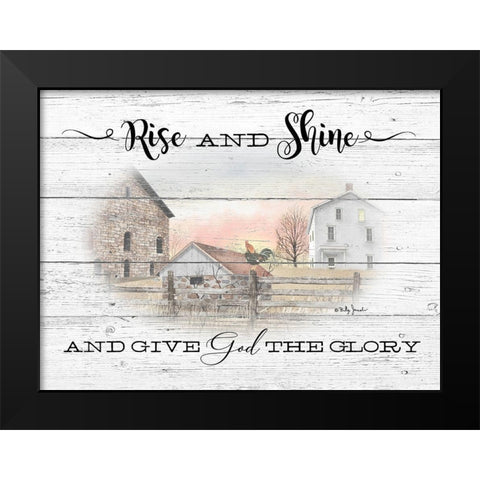 Rise and Shine Black Modern Wood Framed Art Print by Jacobs, Billy