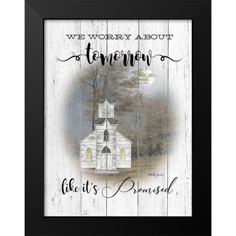 Tomorrow Black Modern Wood Framed Art Print by Jacobs, Billy
