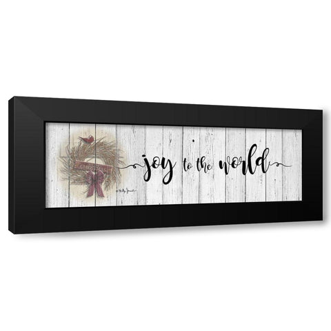 Joy to the World I Black Modern Wood Framed Art Print with Double Matting by Jacobs, Billy
