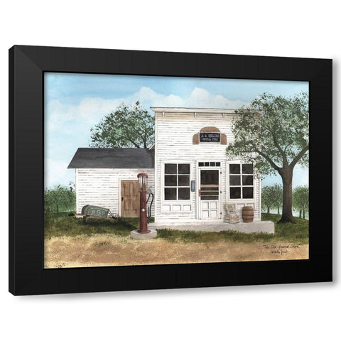The Old General Store Black Modern Wood Framed Art Print with Double Matting by Jacobs, Billy