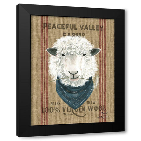 Betsy Black Modern Wood Framed Art Print by Jacobs, Billy