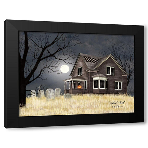 Hallows Eve Black Modern Wood Framed Art Print with Double Matting by Jacobs, Billy