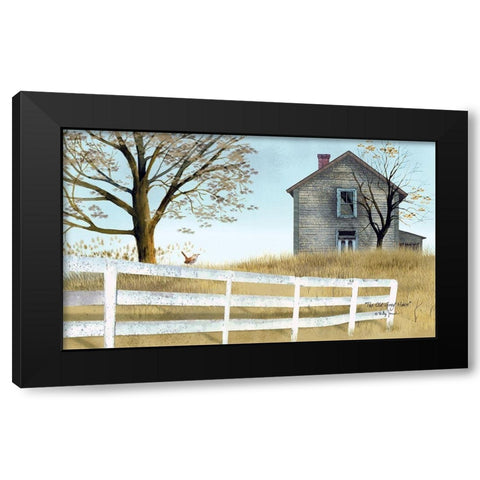 Old Grey House Black Modern Wood Framed Art Print by Jacobs, Billy