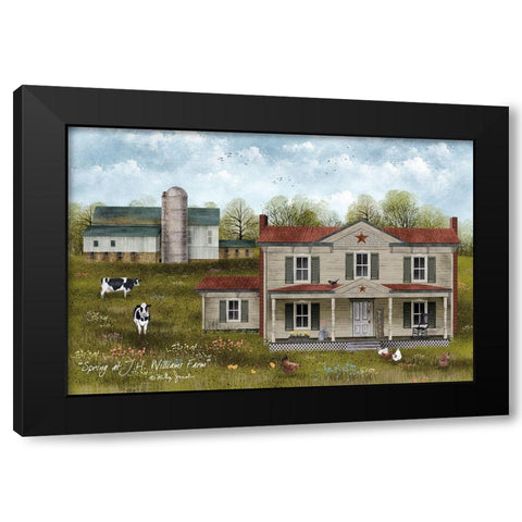 Spring at J.H. Williams Farm Black Modern Wood Framed Art Print with Double Matting by Jacobs, Billy