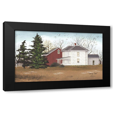 Spring Thaw Black Modern Wood Framed Art Print with Double Matting by Jacobs, Billy