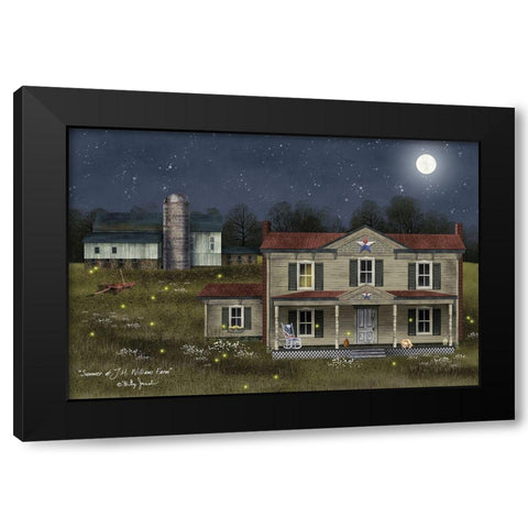 Summer at J.H. Williams Farm Black Modern Wood Framed Art Print by Jacobs, Billy