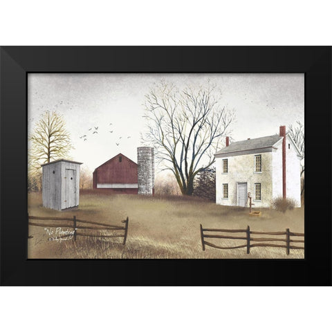 No Plumbing      Black Modern Wood Framed Art Print by Jacobs, Billy