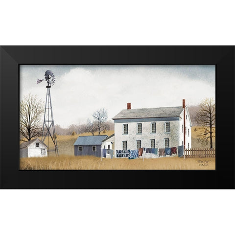 Wash Day       Black Modern Wood Framed Art Print by Jacobs, Billy