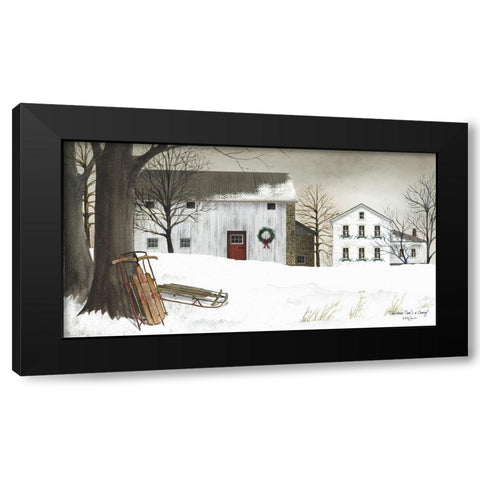 Christmas Times a Coming     Black Modern Wood Framed Art Print with Double Matting by Jacobs, Billy