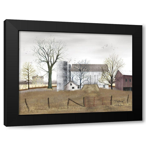 Daybreak Black Modern Wood Framed Art Print with Double Matting by Jacobs, Billy