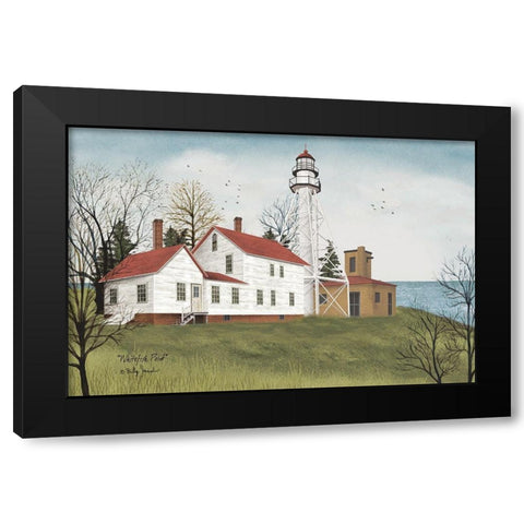 Whitefish Point     Black Modern Wood Framed Art Print by Jacobs, Billy