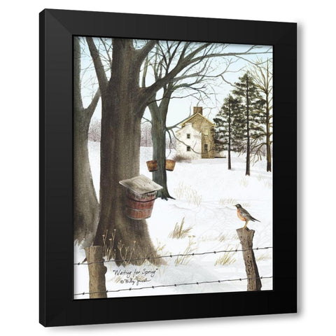 Waiting for Spring Black Modern Wood Framed Art Print by Jacobs, Billy