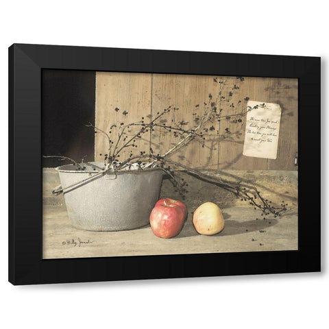 Count Your Blessings Black Modern Wood Framed Art Print by Jacobs, Billy