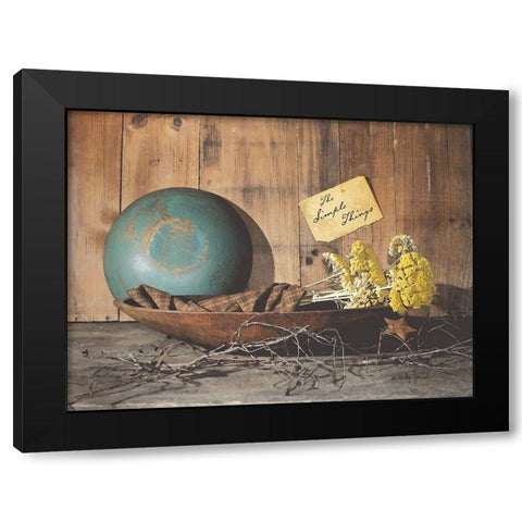 The Simple Things   Black Modern Wood Framed Art Print by Jacobs, Billy