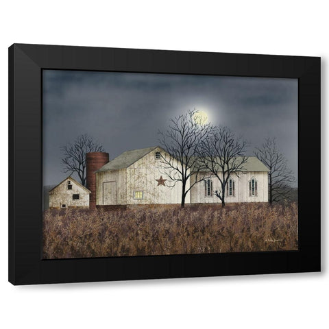 Evening Chores Black Modern Wood Framed Art Print by Jacobs, Billy