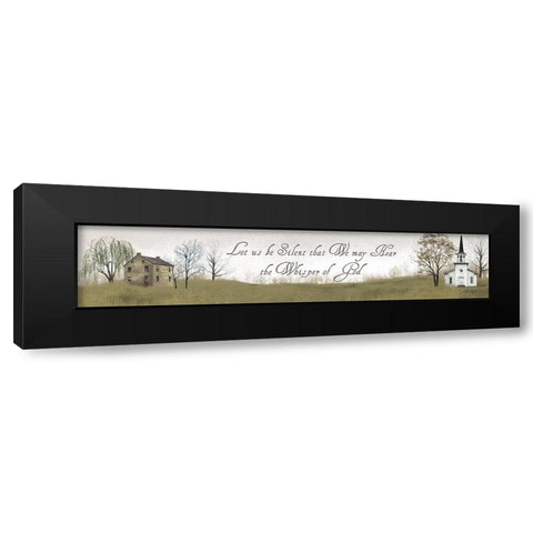 Let Us Be Silent     Black Modern Wood Framed Art Print with Double Matting by Jacobs, Billy