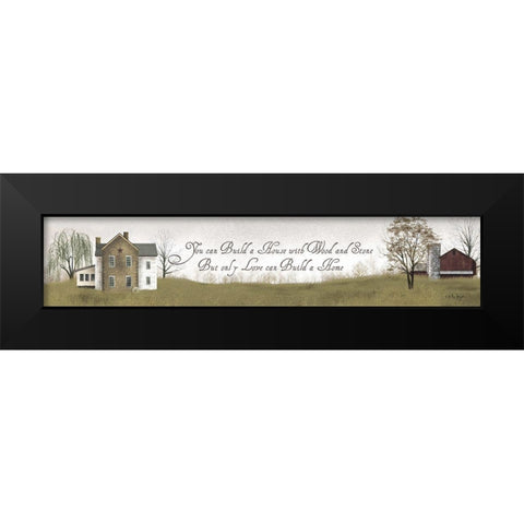 You Can Build a House Black Modern Wood Framed Art Print by Jacobs, Billy