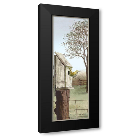 Wren Black Modern Wood Framed Art Print by Jacobs, Billy