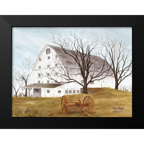 Done Raking Black Modern Wood Framed Art Print by Jacobs, Billy