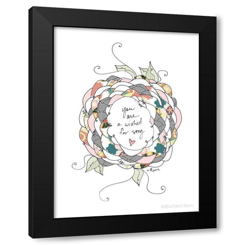 Whimsical Wish Quote      Black Modern Wood Framed Art Print with Double Matting by Bluebird Barn