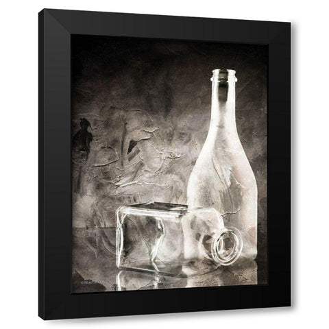 Moody Gray Glassware Still Life Black Modern Wood Framed Art Print by Bluebird Barn