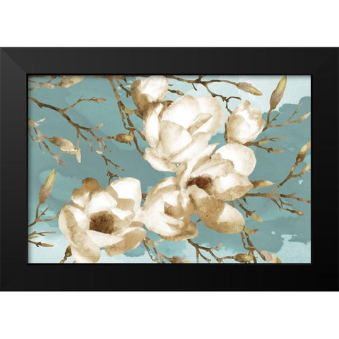 Magnolia I Black Modern Wood Framed Art Print by Bluebird Barn