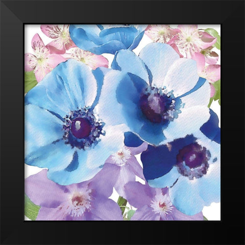 Clematis III Black Modern Wood Framed Art Print by Bluebird Barn