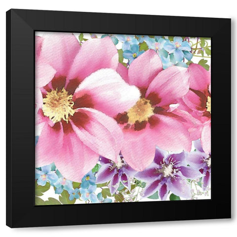 Clematis IV Black Modern Wood Framed Art Print by Bluebird Barn