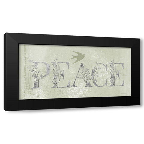 Peace  Black Modern Wood Framed Art Print by Bluebird Barn