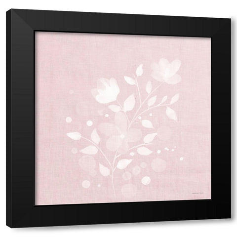 Pink Flower Bunch II     Black Modern Wood Framed Art Print by Bluebird Barn