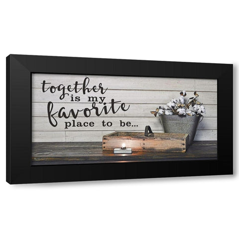Together Black Modern Wood Framed Art Print with Double Matting by Boyer, Susie