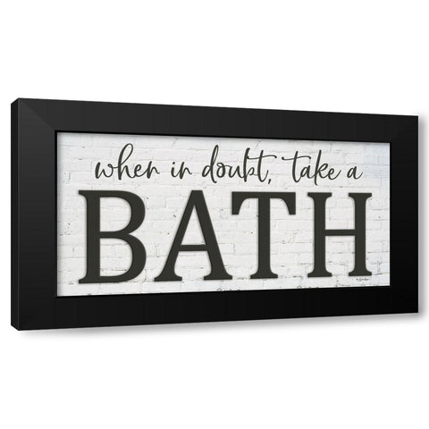Bath Black Modern Wood Framed Art Print with Double Matting by Boyer, Susie