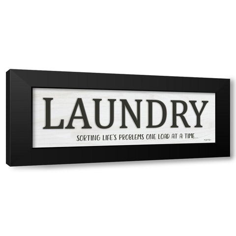 Laundry Black Modern Wood Framed Art Print with Double Matting by Boyer, Susie