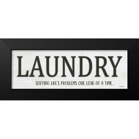 Laundry Black Modern Wood Framed Art Print by Boyer, Susie