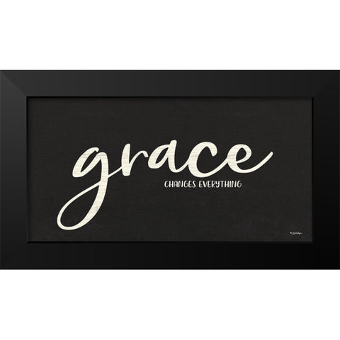 Grace Black Modern Wood Framed Art Print by Boyer, Susie